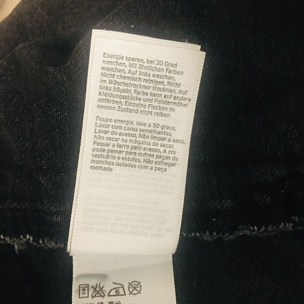 TOP SHOP MOTO Boho Black Denim Jean Floral Cross Stitch Embroidered Skirt 8 - Picture 7 of 8